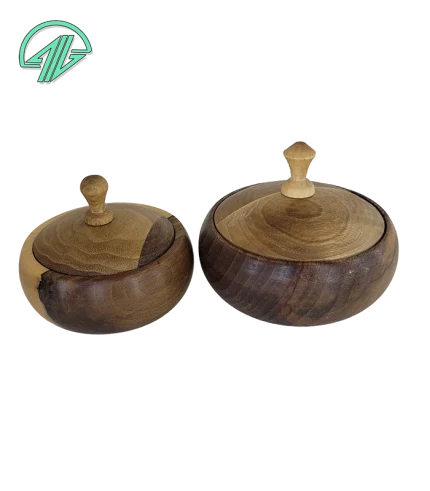 قندان چوبی- در دو سایز 12 سانت - 10 سانت - 5207