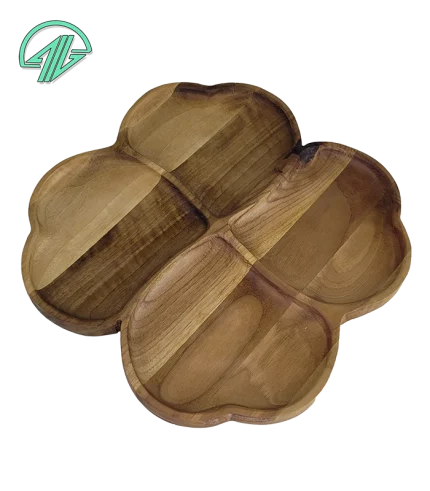 آجیل خوری- طرح مربع- 4 خانه قلبی -5301