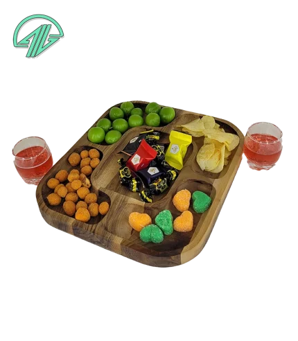 آجیل خوری - طرح مربع 5 خانه -5302