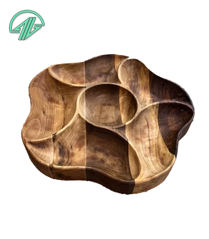 آجیل خوری - طرح ستاره 6 خانه 28*28*4 - 5308