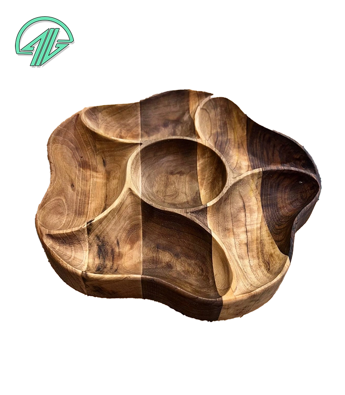 آجیل خوری - طرح ستاره 6 خانه 28*28*4 - 5308