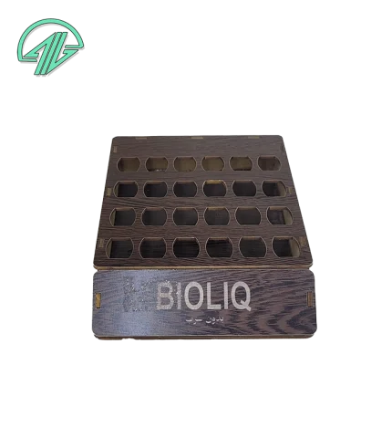 استندشیب دار رژ مایع 24 عددی -پوکه کناره هلالی(22*19 mm)-2204