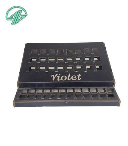 استندشیب دار -رژمایع 24 عددی- mm 20*16 همراه با تستر- 2207