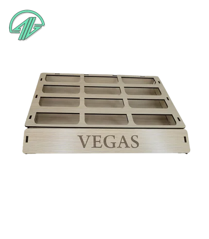 استند رژگونه 12 عددی پایه دار حفره هلالی - صاف 3*4 -2602